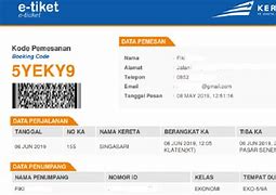 Tiket Kereta Api Malam Ini